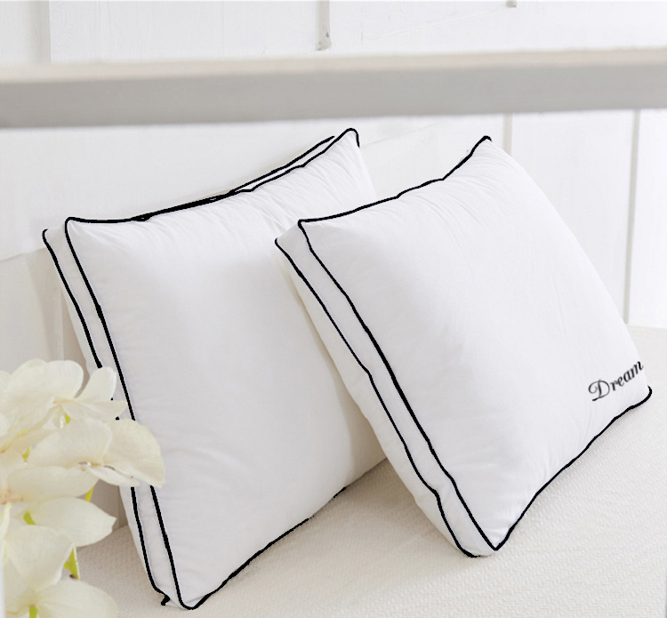 Dream Pillow - 2 Pcs 100% Cotton Box Pillow Super Soft White-50 x 75 cm